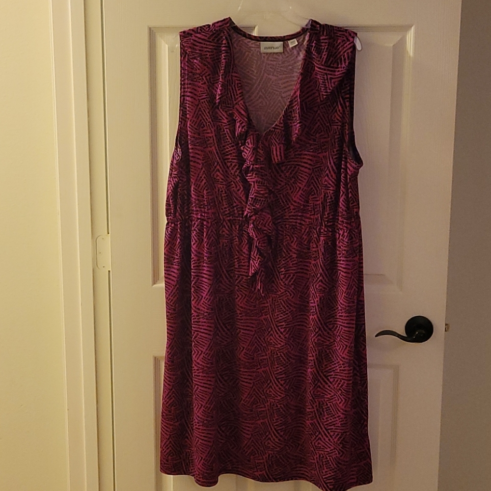 Avenue Hot Pink and Black Dress Size 22/24